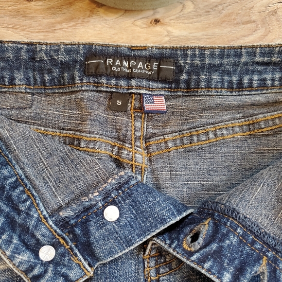 RAMPAGE SIZE 5 DENIM JEAN SKIRT - Picture 3 of 4